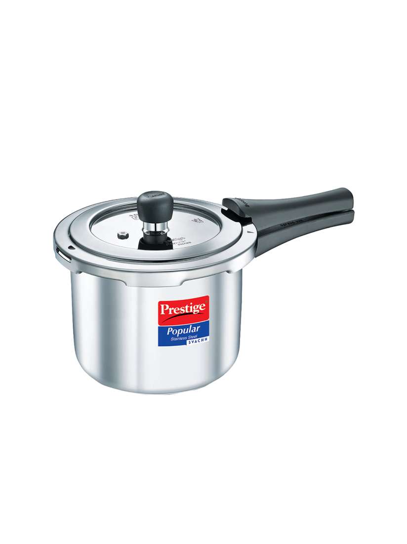 Buy Prestige Popular Svachh Silver Toned Spillage Control Stainless Steel Pressure Cooker 3 L Pressure Cooker for Unisex 25278824 Myntra