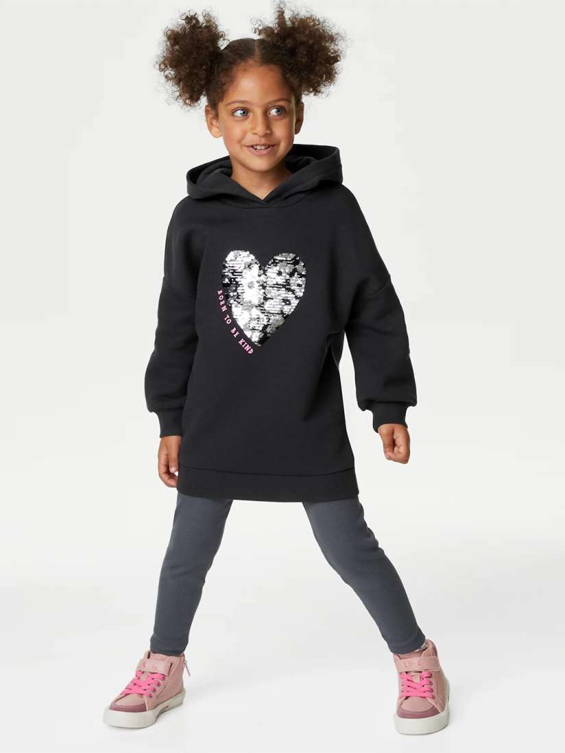 Buy Marks Spencer Girls Conversational Printed Hooded T shirt With Pyjamas Clothing Set for Girls 25291824 Myntra