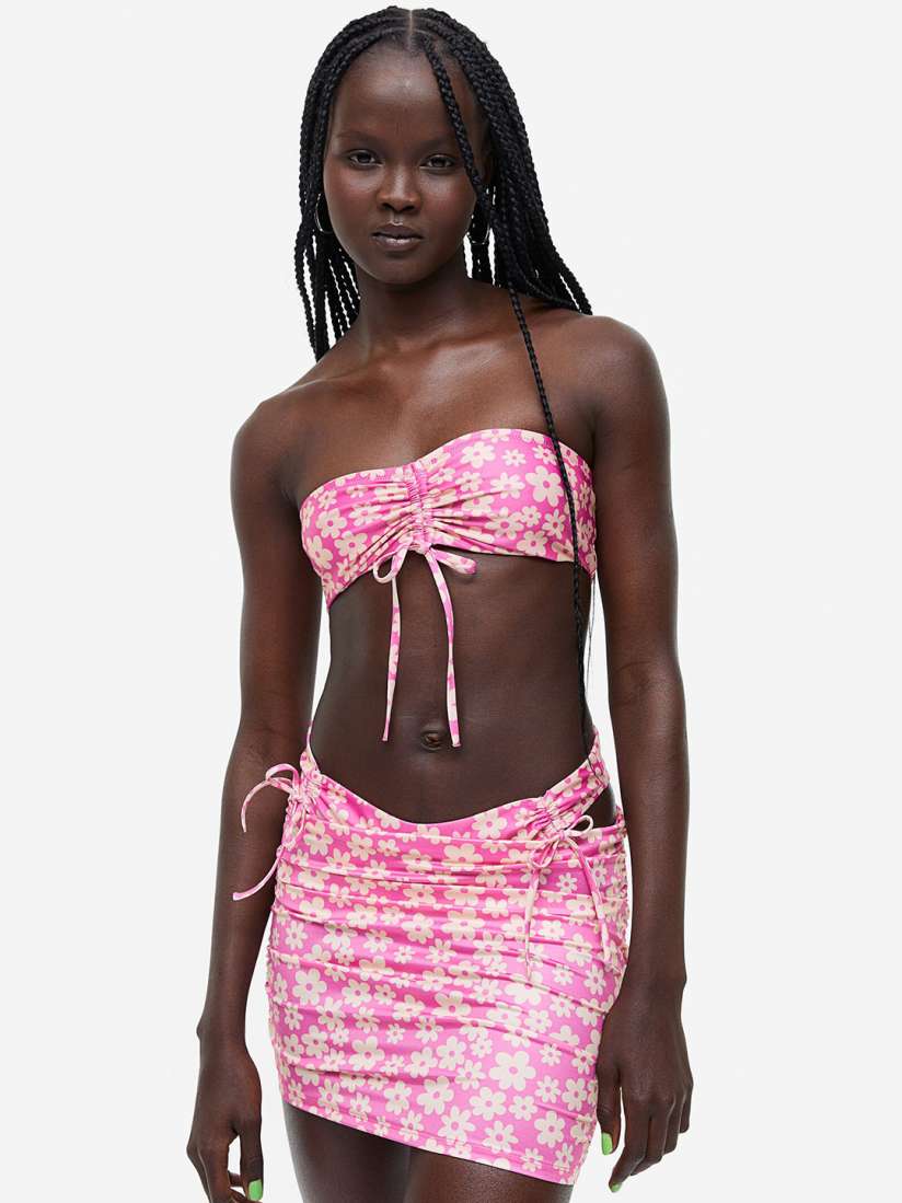 Buy H M Women Gathered Swim Skirt Swim Bottoms for Women 25292610 Myntra