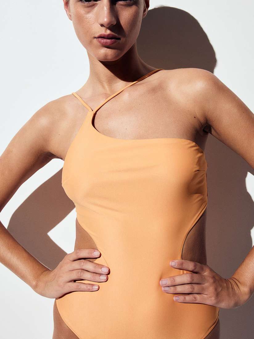 H&m one shoulder swimsuit outlet