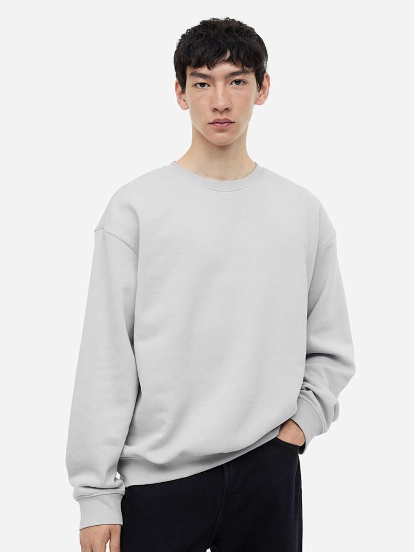 Buy H M Relaxed Fit Drop Shoulder Sweatshirt Sweatshirts for Men 25293140 Myntra