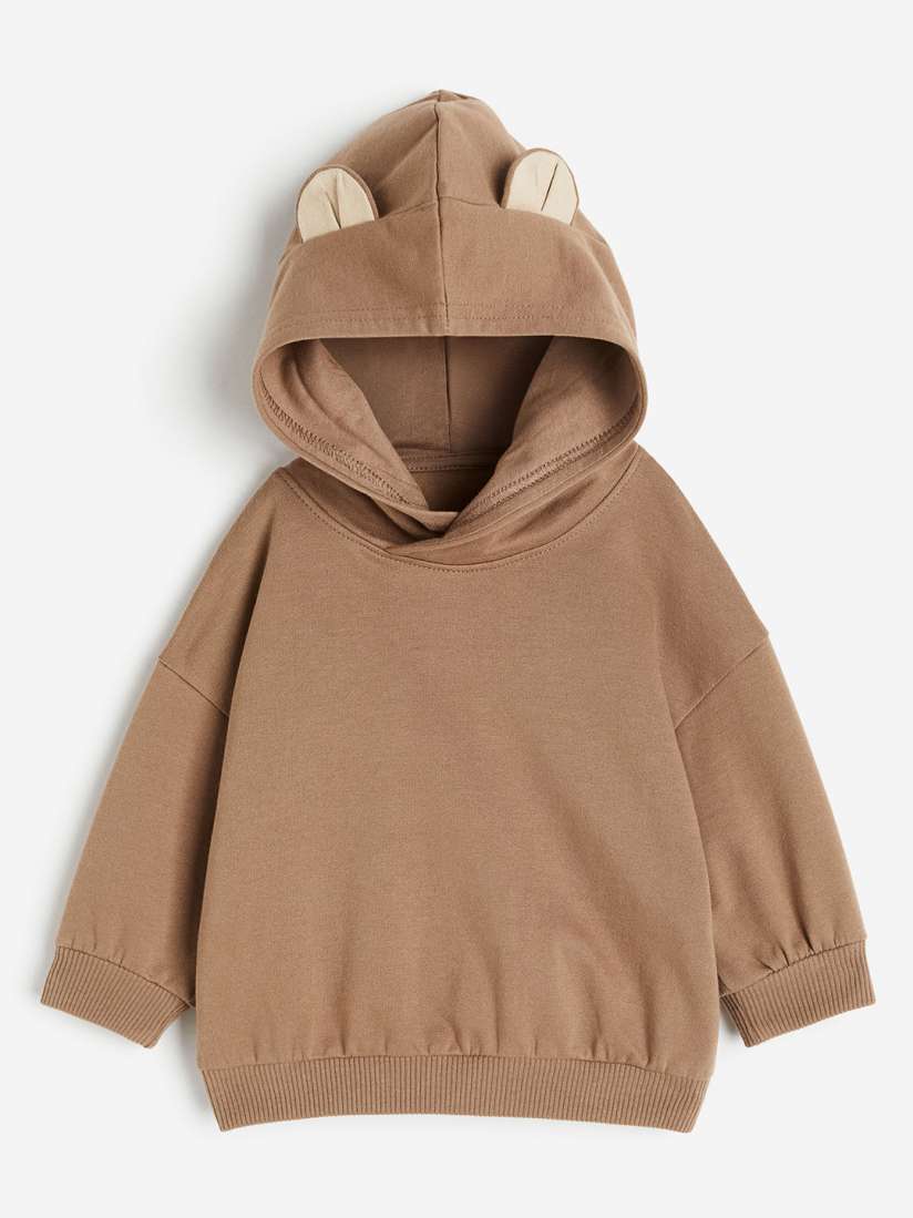 Buy H M Infant Boys Bunny Ear Pure Cotton Hoodie Sweatshirts for Boys 25293366 Myntra