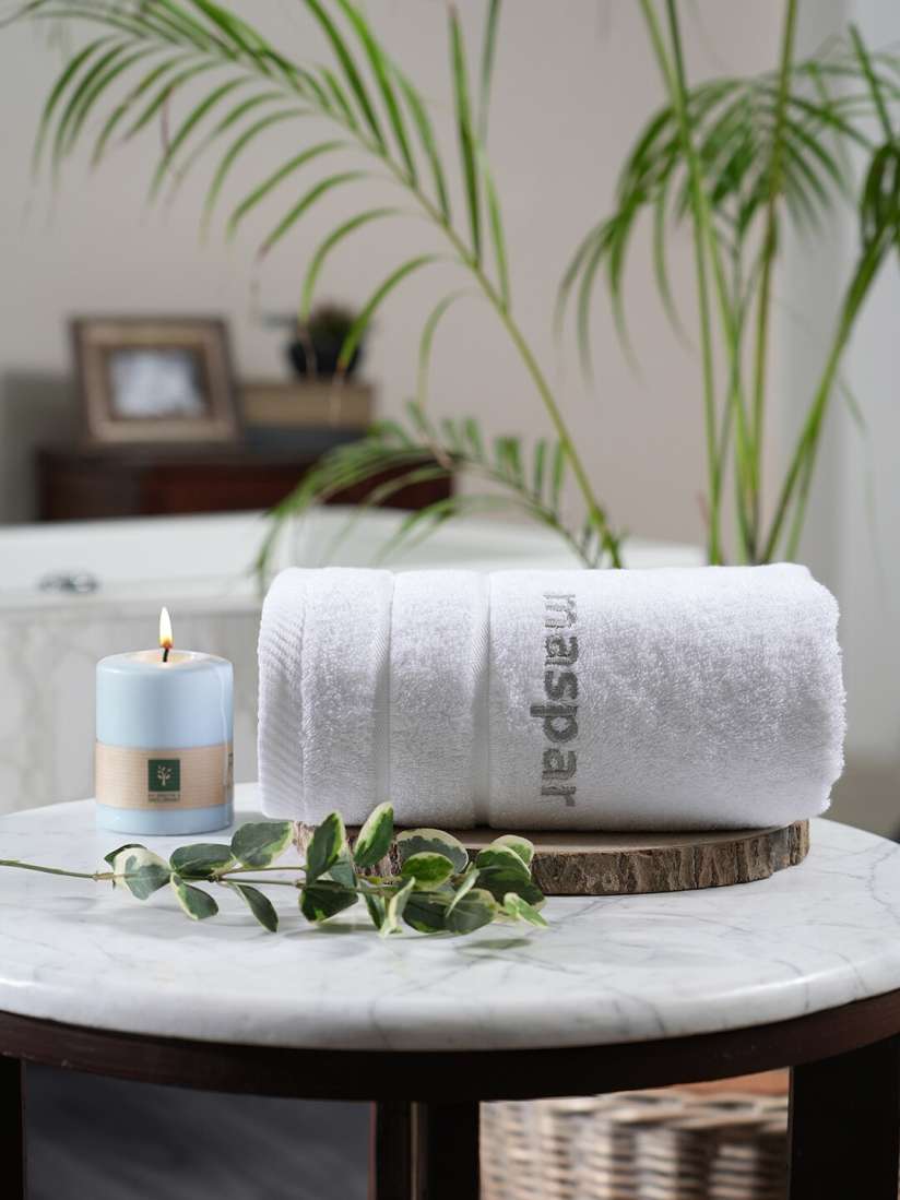 Buy MASPAR Maspar Amor White 650 GSM Bamboo Ultra Soft Bath Towel Bath Towels for Unisex 25294232 Myntra