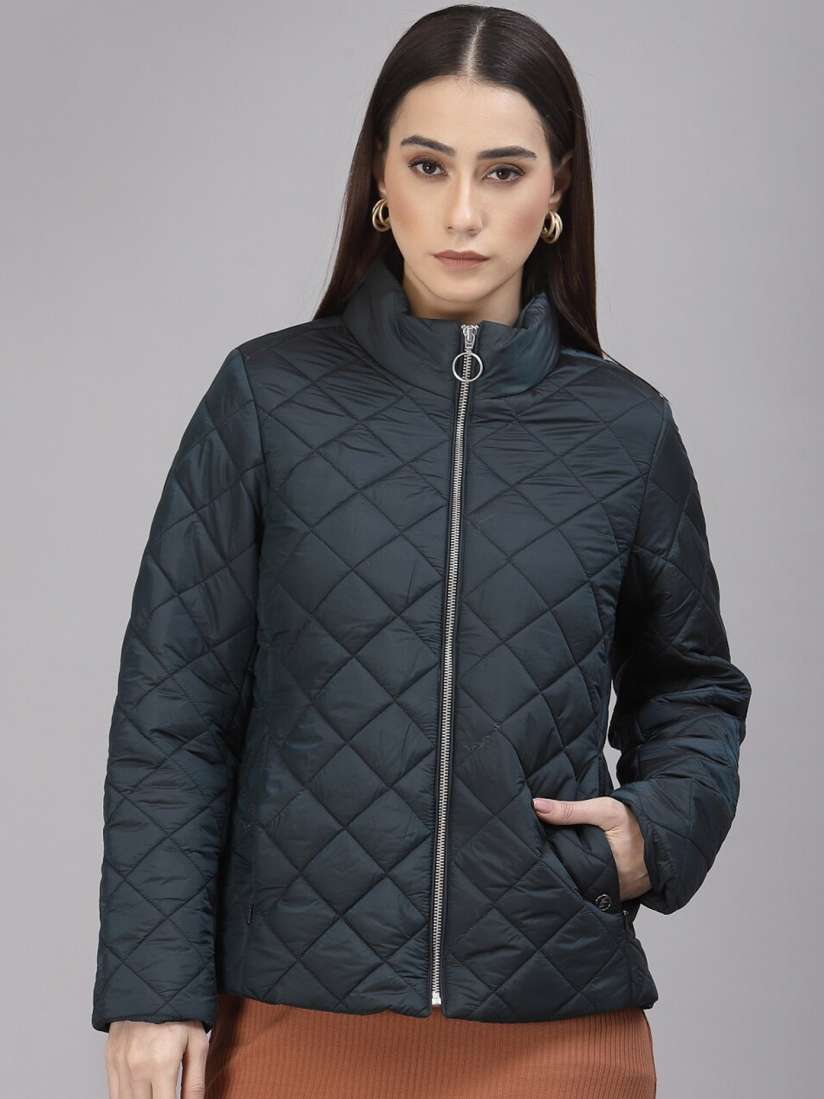 Buy Gipsy Mock Collar Lightweight Quilted Jacket Jackets for Women 25296158 Myntra