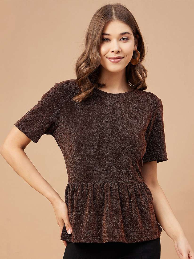 boat neck peplum top