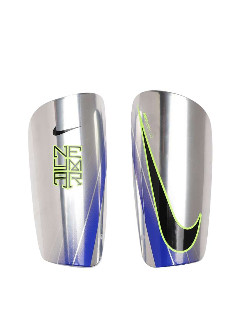 Buy Nike Unisex Blue Silver Toned Neymar Mercurial Lite Football Shin Guards Sports Accessories for Unisex 2529835 Myntra