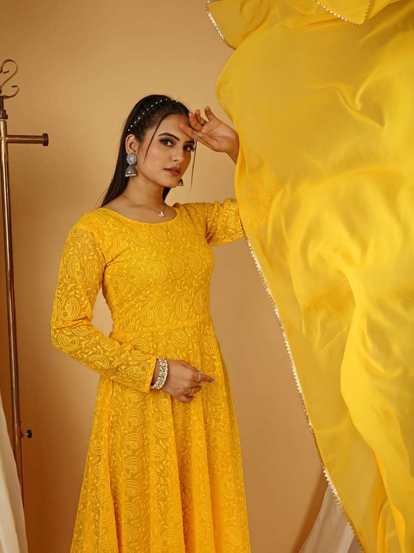 Ethnic yellow dress hotsell