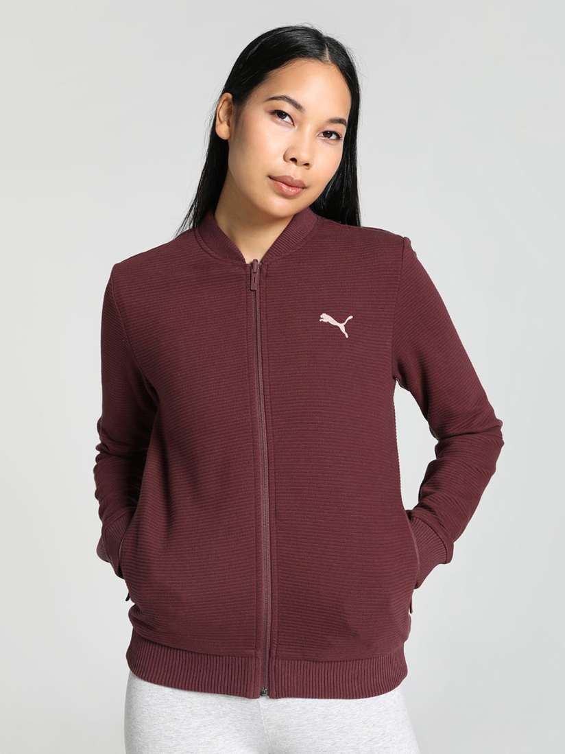 Buy Puma Reversible Full Zip Cotton Sporty Jacket Jackets for Women 25306096 Myntra