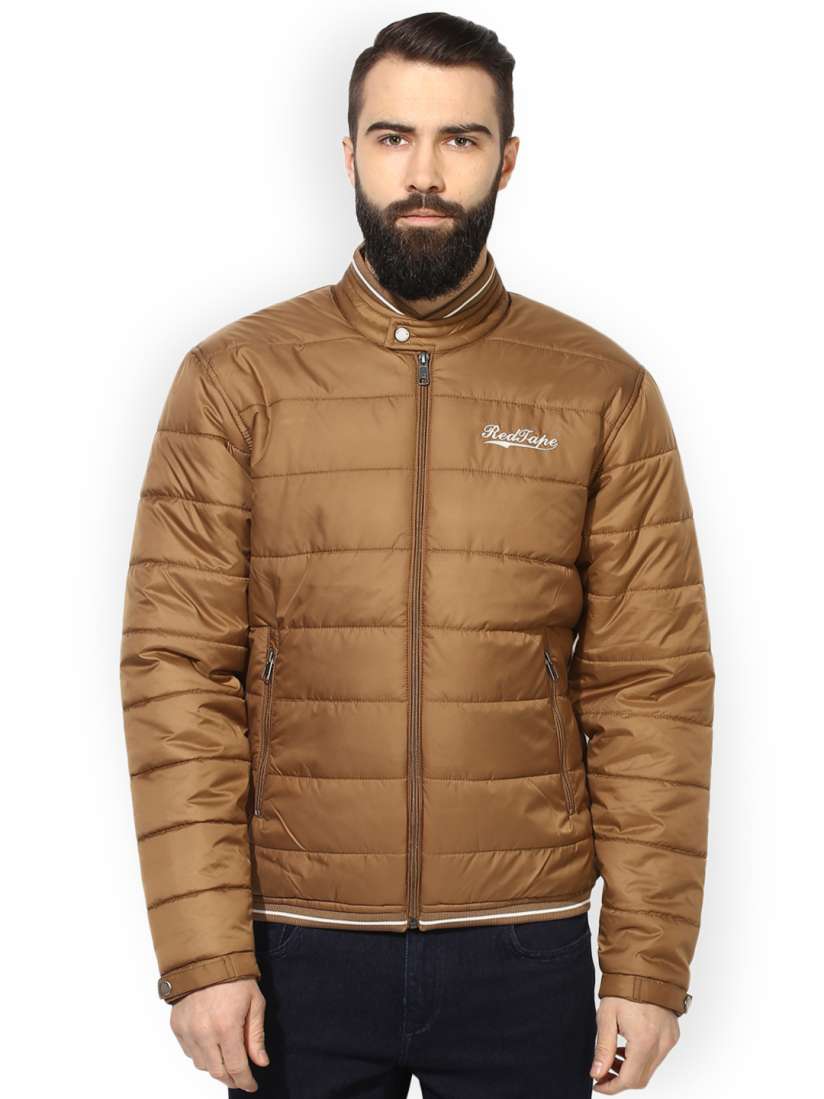 Buy Red Tape Men Brown Solid Quilted Jacket Jackets for Men 2530968 Myntra