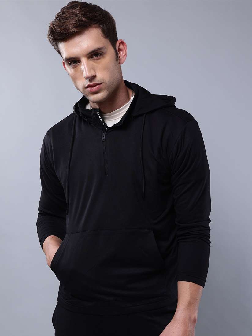 Buy CAVA Hooded Neck Cotton Front Open Zipknit Hoodie Sweatshirts for Men 25313988 Myntra