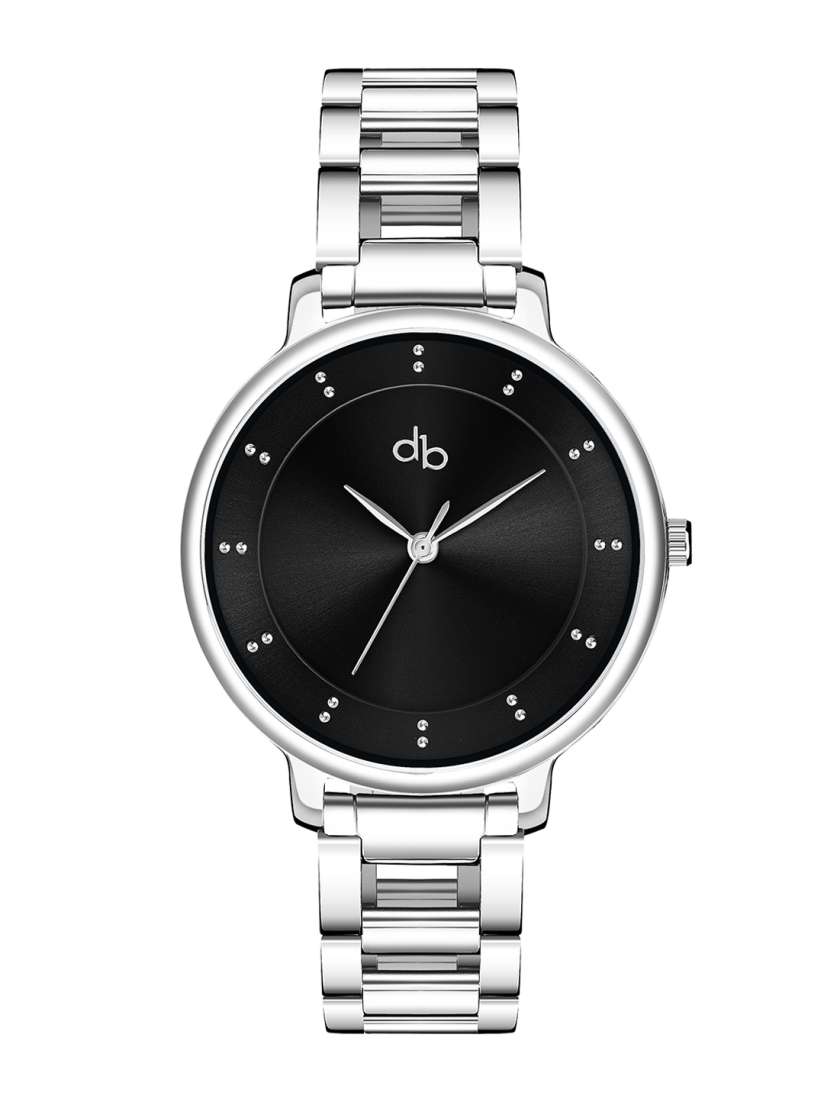 Buy DressBerry Women Black Embellished Dial Stainless Steel Straps Analogue Watch DB 007 Black Watches for Women 25316310 Myntra