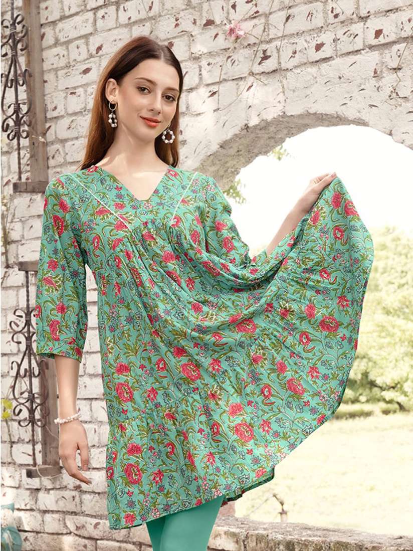 Myntra anarkali cotton kurtis sale