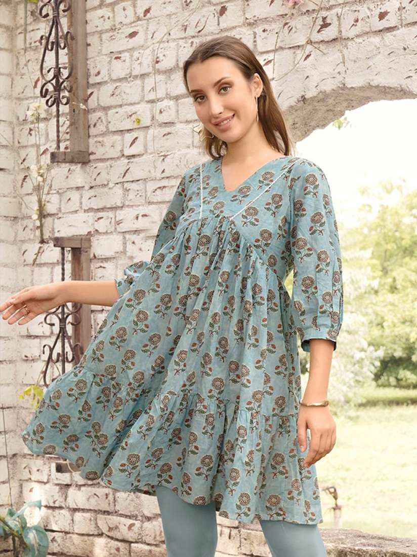 Cotton anarkali kurtis myntra best sale