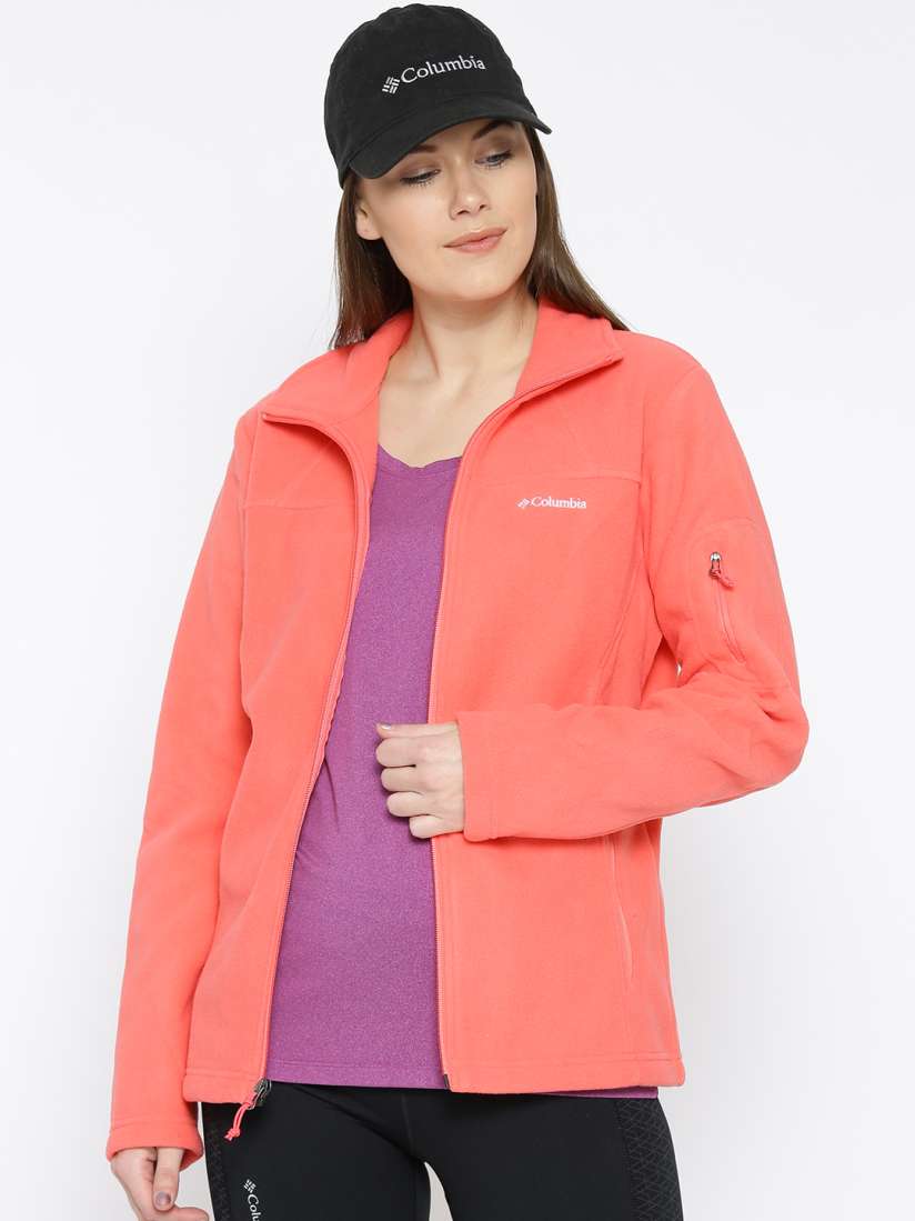 Buy Columbia Women Coral Orange Fast Trek II Fleece Winter Outdoor Casual Fleece Jacket Jackets for Women 2531974 Myntra