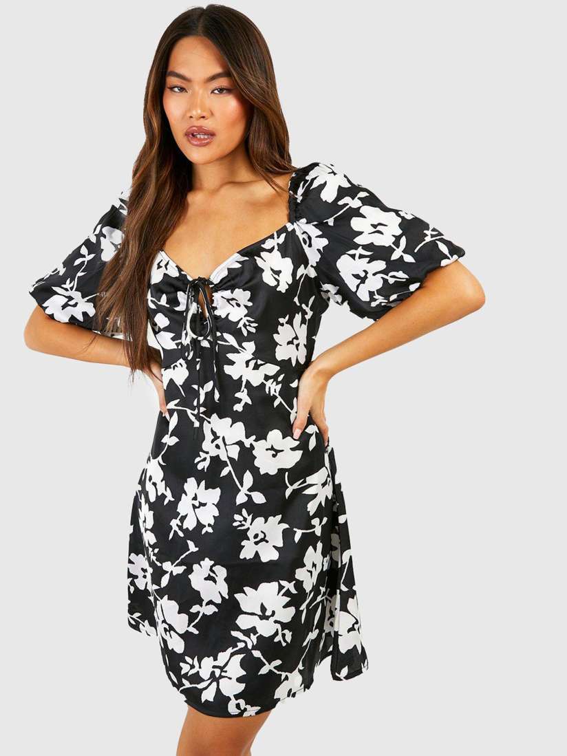 Boohoo monochrome dress on sale