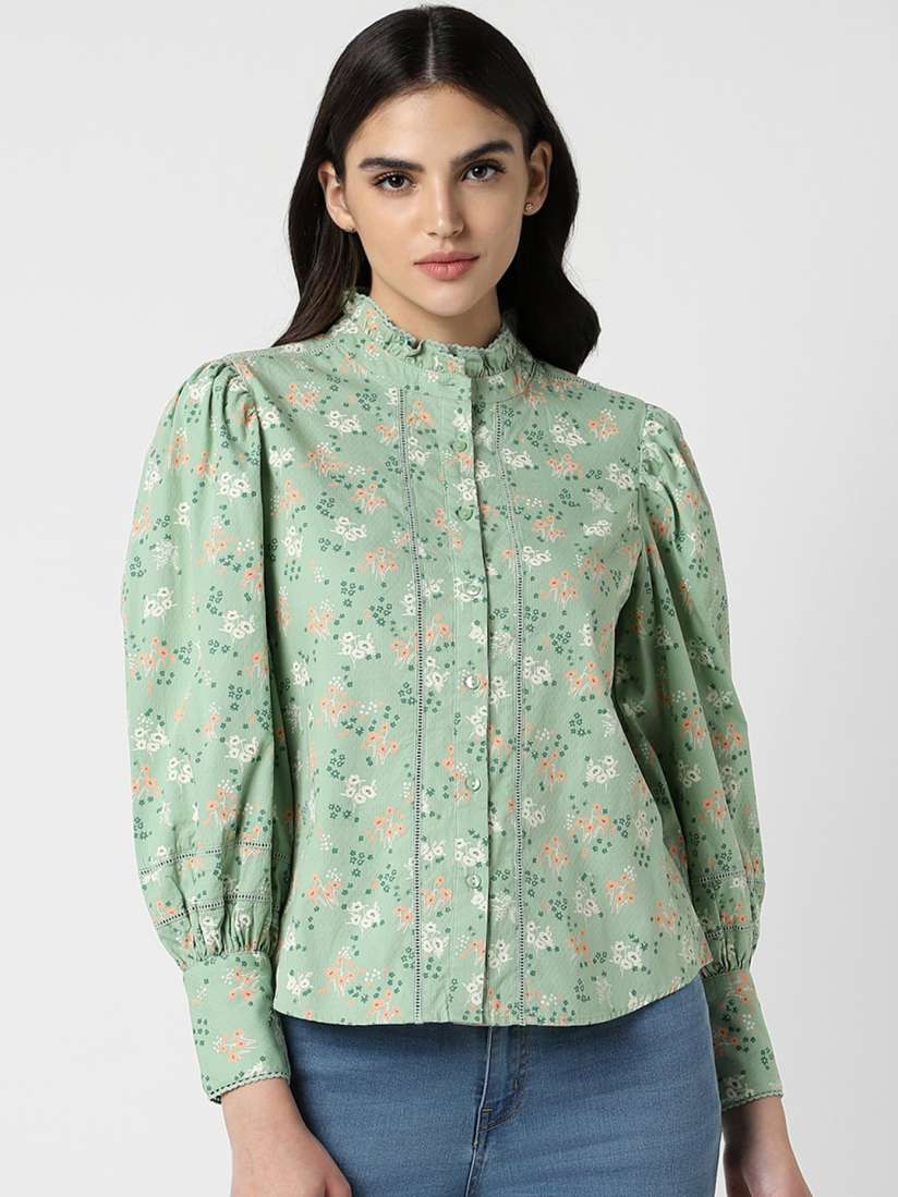 Buy Van Heusen Woman Floral Shirt Style Formal Top Tops for Women 25322230 Myntra