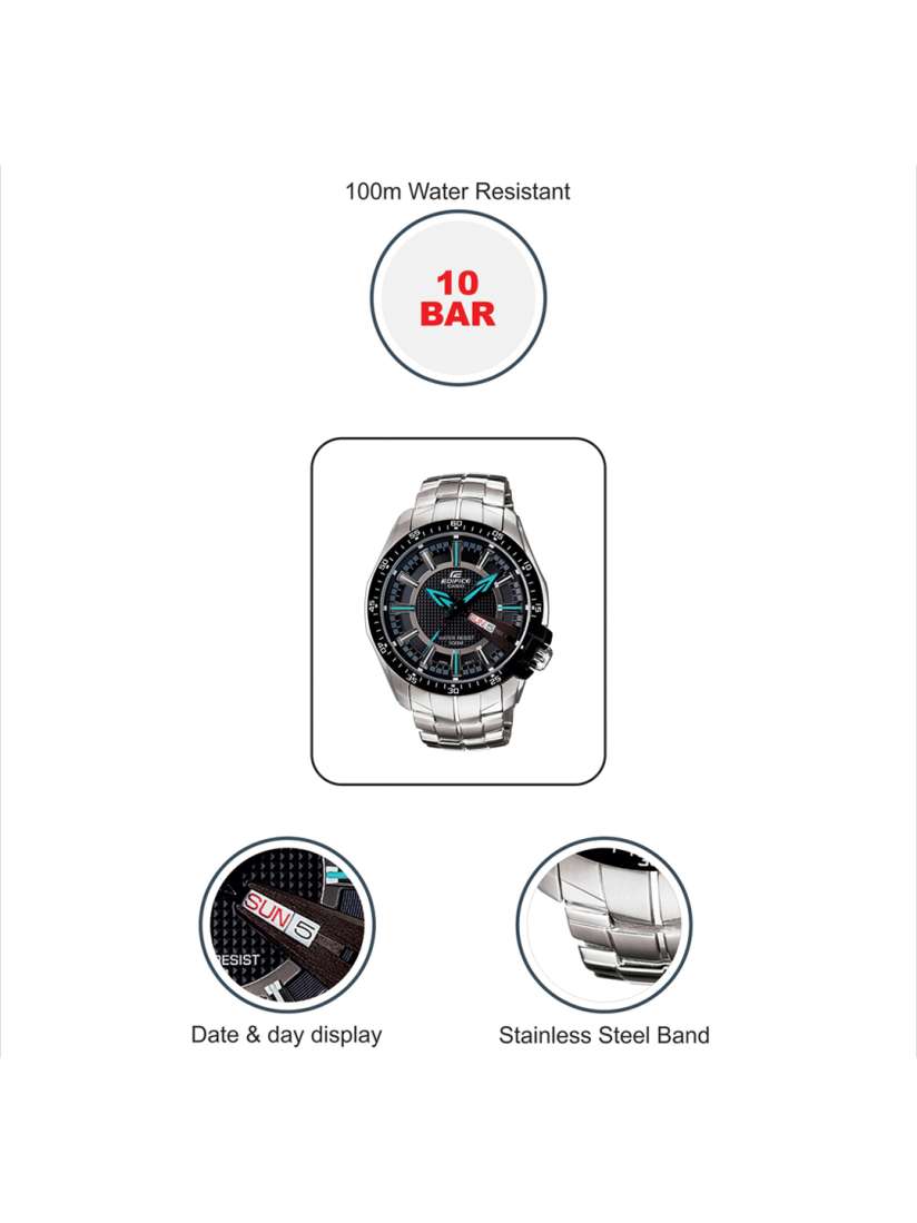 Buy Casio Edifice Men Black Analogue watch ED417 EF 130D 1A2VDF Watches for Men 25323 Myntra