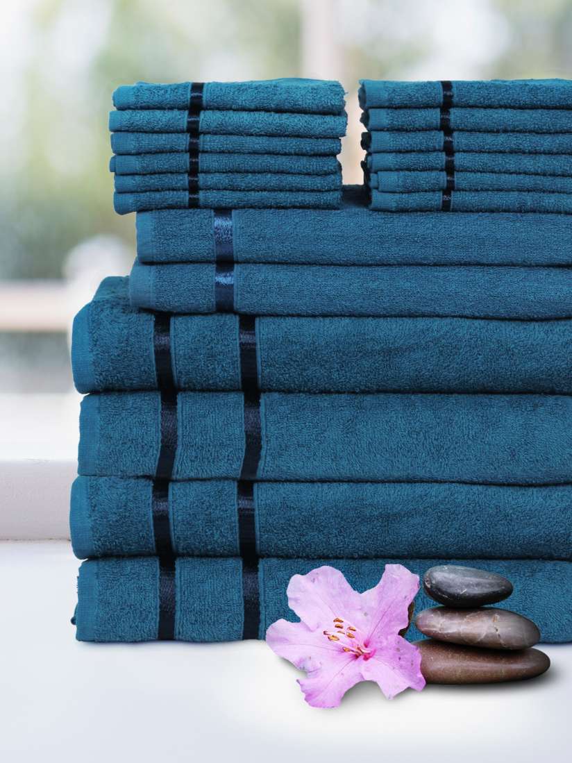 Navy decorative towels best sale