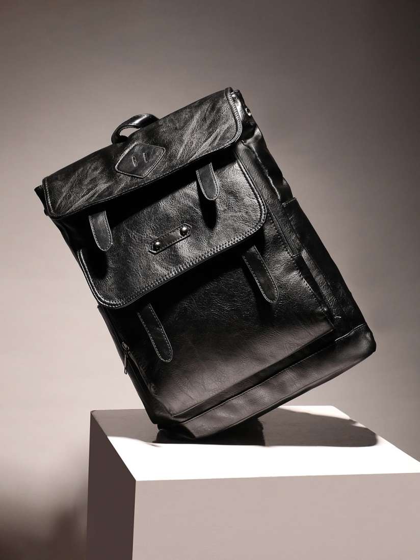 Buy French Accent Men Ergonomic Leather Backpack 18 inch Laptop Backpacks for Men 25330442 Myntra