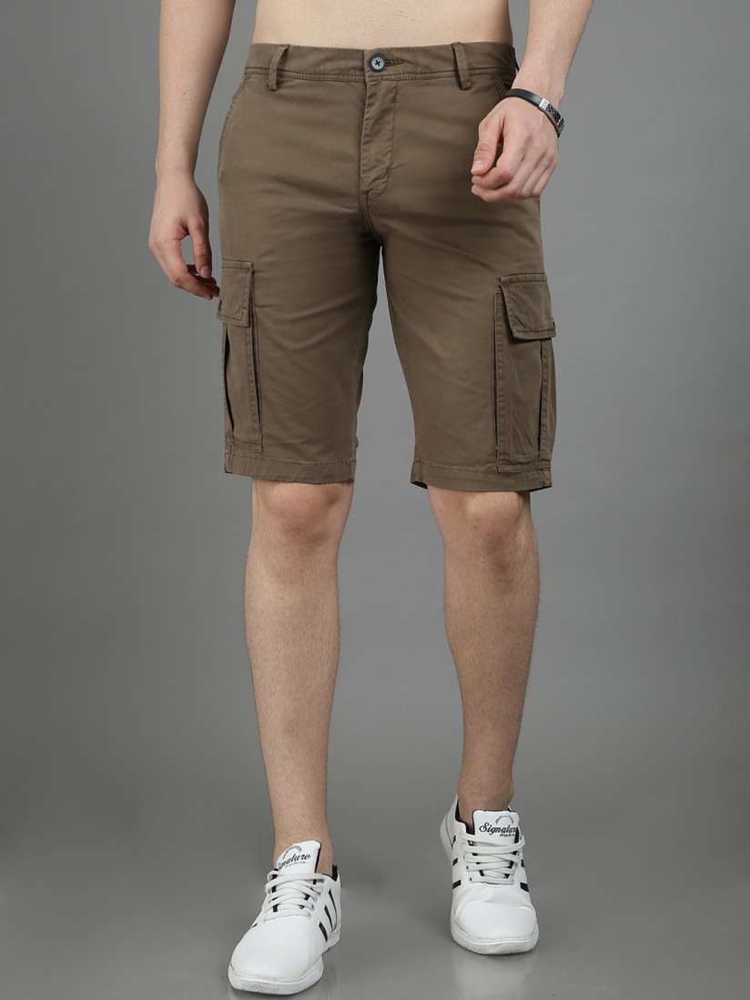 Mens cotton cargo shorts deals