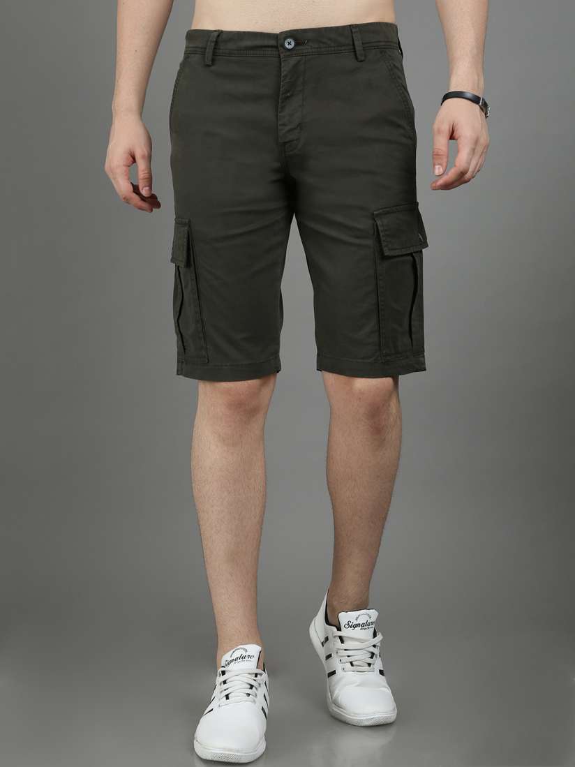 Mens cotton cargo shorts sales