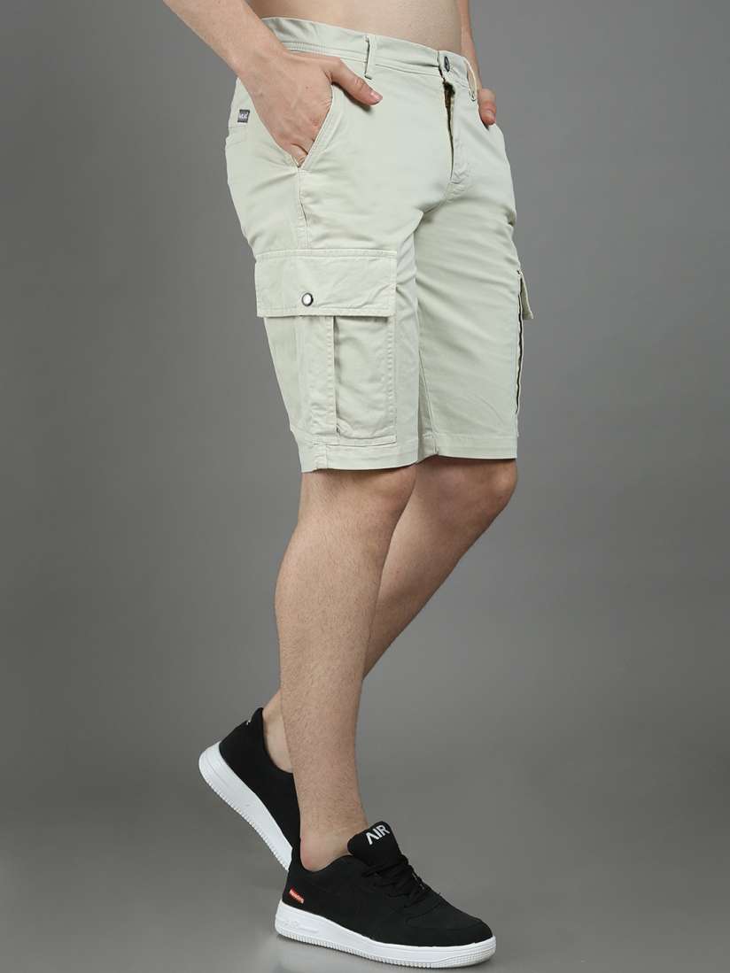 Mens cream cargo shorts shop