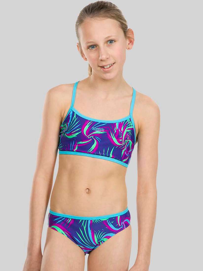 Buy Speedo Girls Printed Swim Bikini Set Swimwear for Girls 25330560 Myntra