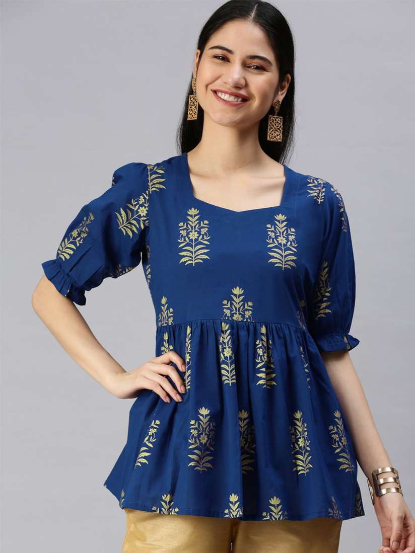 Cotton anarkali kurtis myntra online