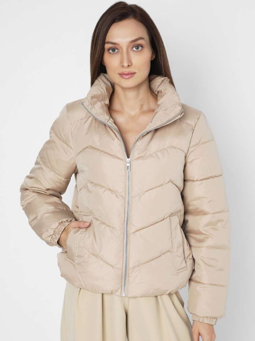 Buy Vero Moda Stand Collar Padded Jacket Jackets for Women 25341250 Myntra