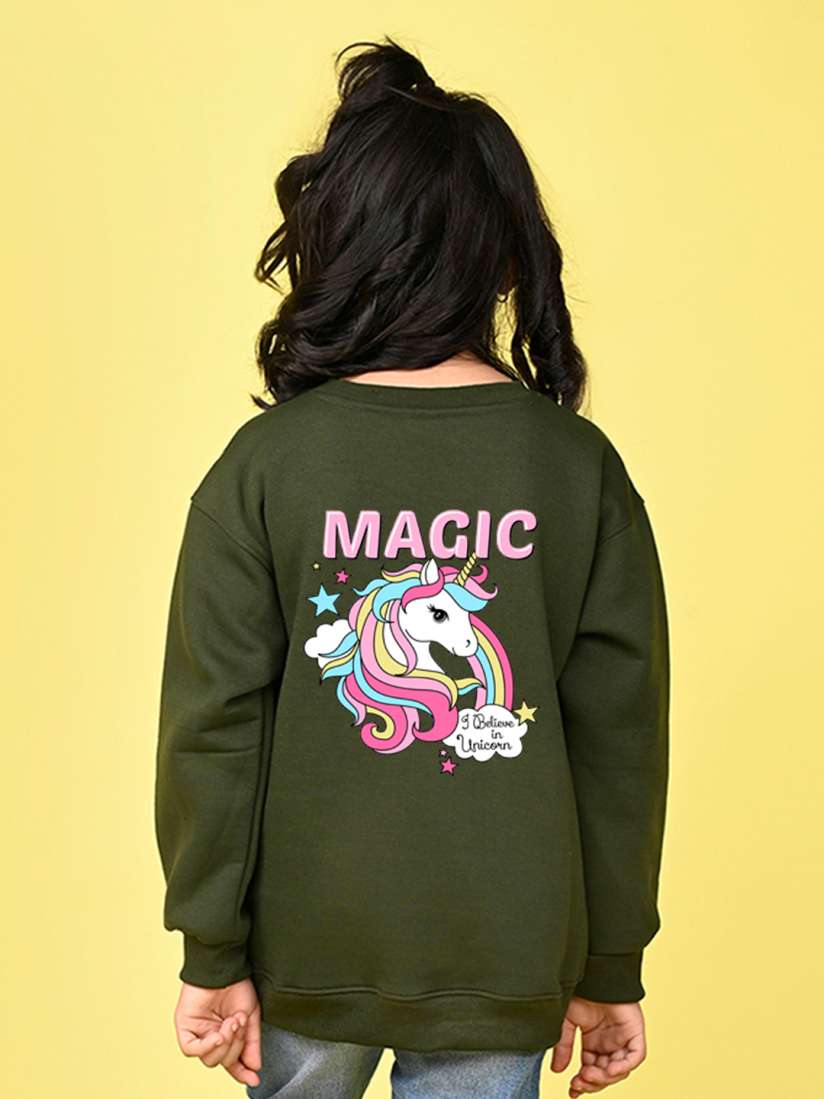 Buy NUSYL Girls Graphic Printed Oversized Sweatshirt Sweatshirts for Girls 25344382 Myntra