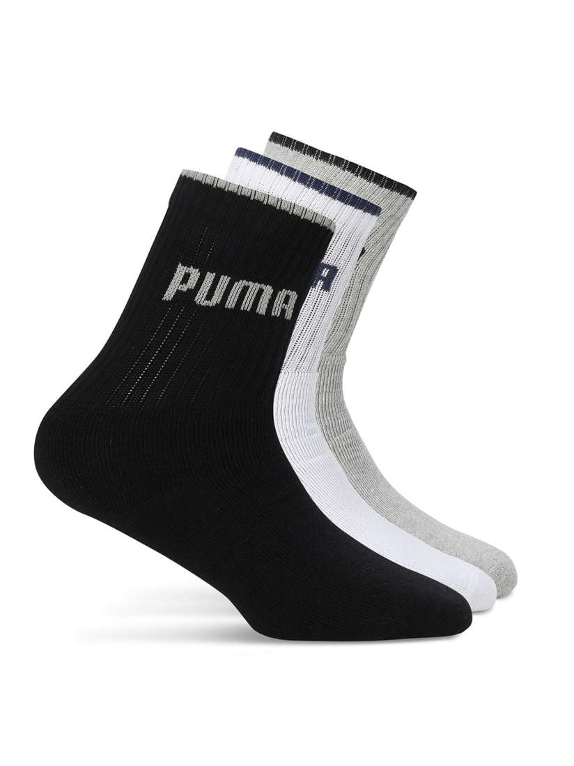 Buy Puma Unisex Pack Of 3 Crew Length Socks Socks for Unisex 25345816 Myntra