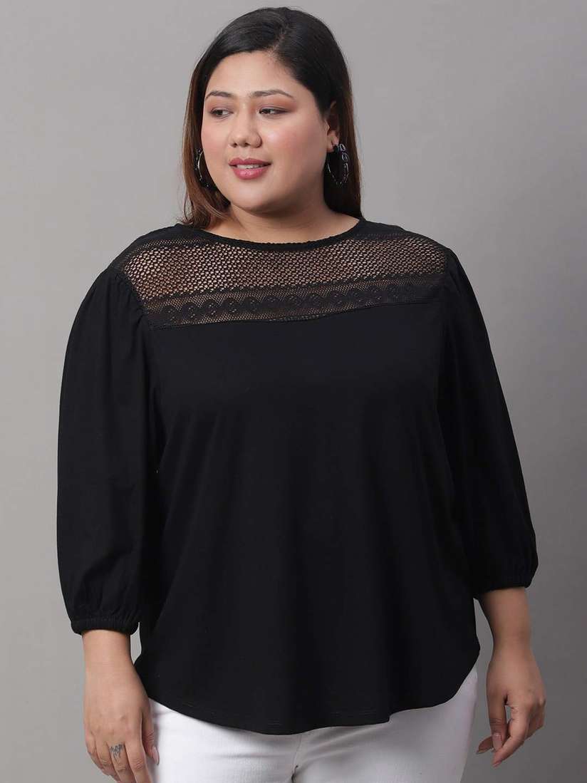 myntra plus size top