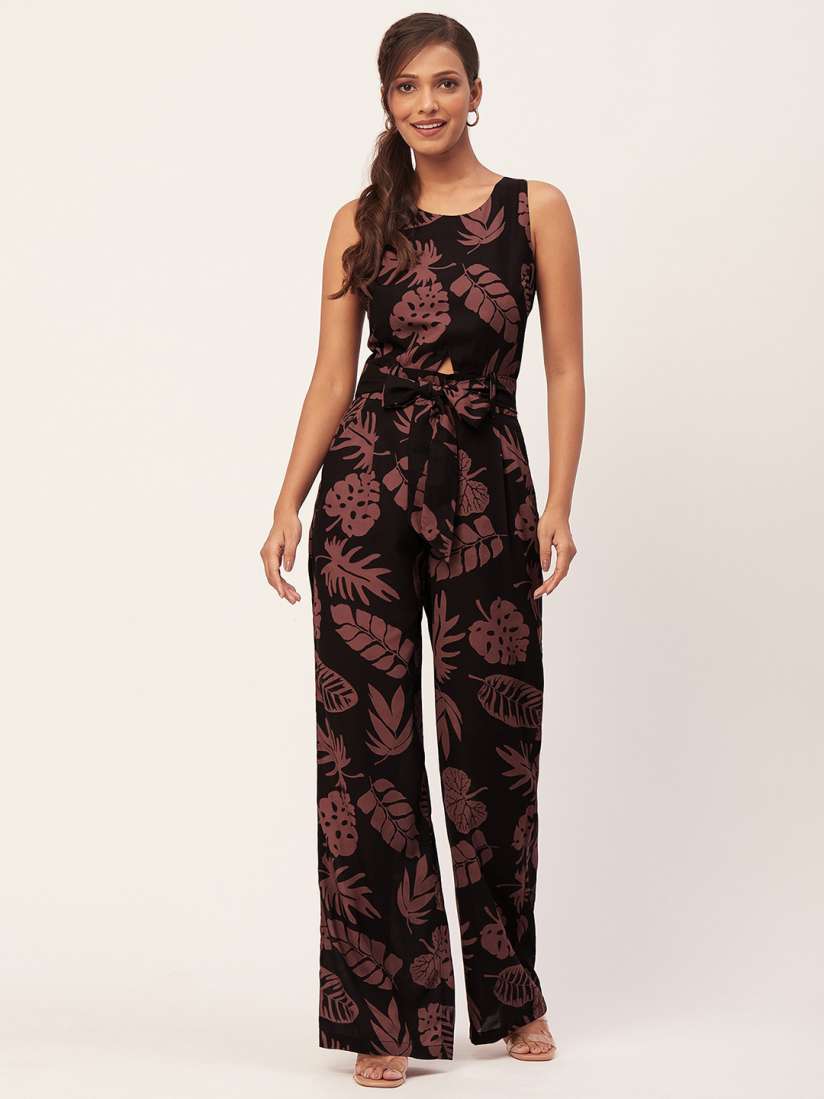 Buy Moomaya Tropical Printed Basic Jumpsuit Jumpsuit for Women 25351872 Myntra