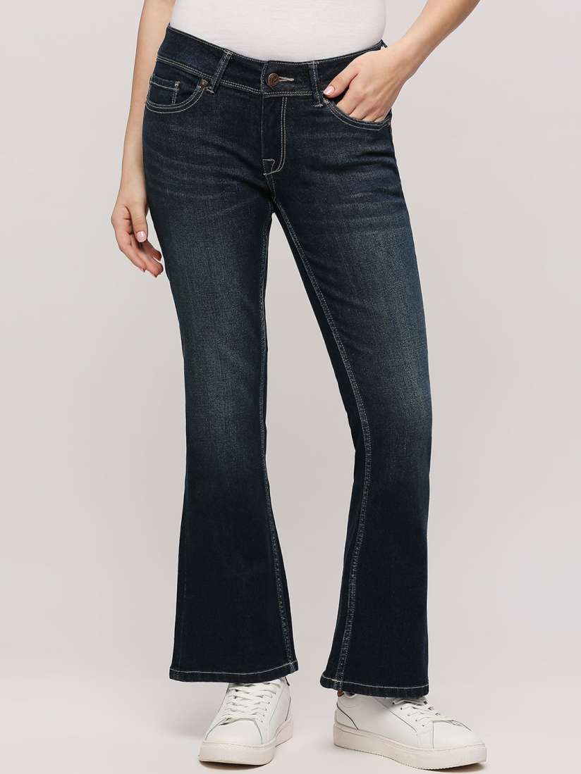 Buy Pepe Jeans Women Bootcut Light Fade Clean Look Stretchable Jeans Jeans for Women 25353962 Myntra