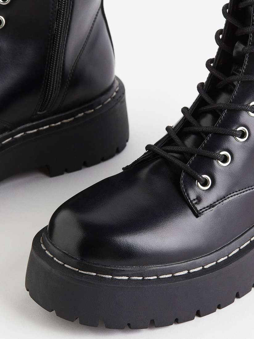 Lace Up Boots For Women H&m Boots Hm H&M Women Lace-up Boots
