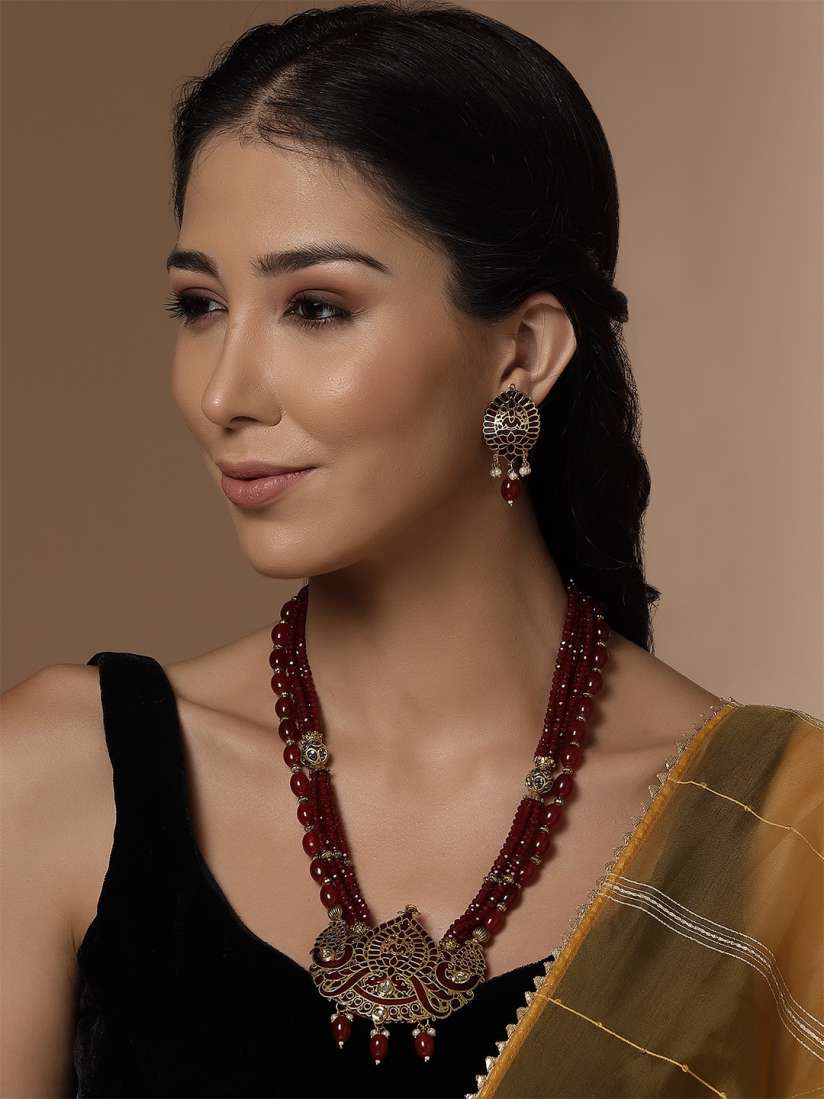Buy PANASH Gold Plated Jewellery Set Jewellery Set for Women 25360314 Myntra