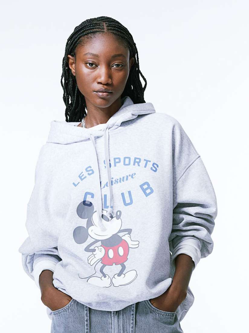 Buy H M Oversized Print Motif Hoodie Sweatshirts for Women 25362306 Myntra