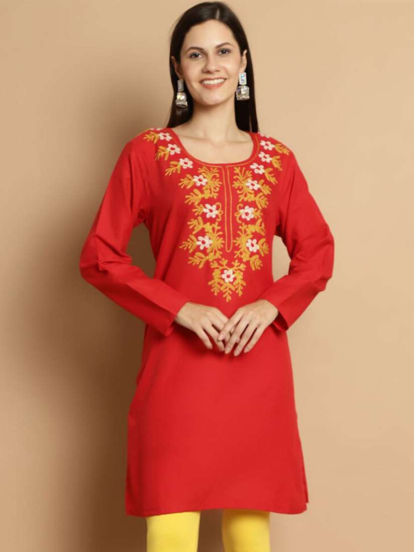 Woollen kurtis on myntra 2025