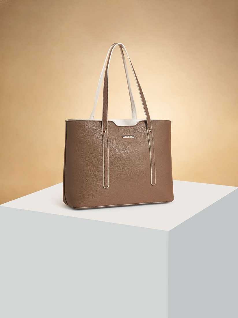 Buy Forever Glam by Pantaloons Oversized Structured Shoulder Bag Handbags for Women 25375292 Myntra