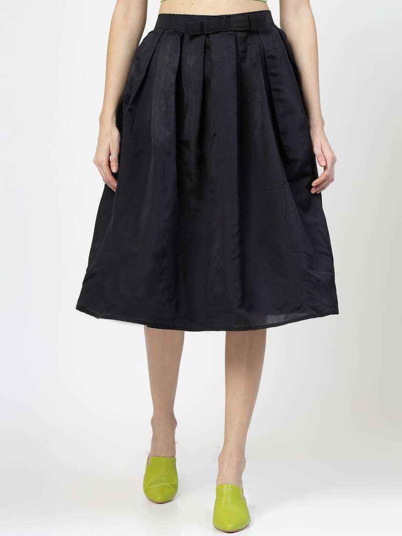 Knee length skirts myntra best sale
