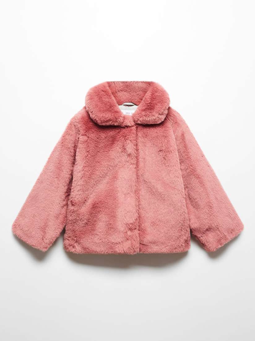 Buy Mango Kids Girls Faux Fur Jacket Jackets for Girls 25376842 Myntra