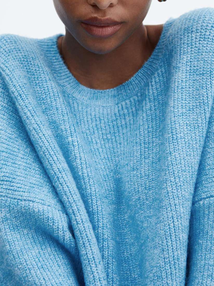 Mango Oversized Jumper MANGO Women Ribbed Oversized Pullover