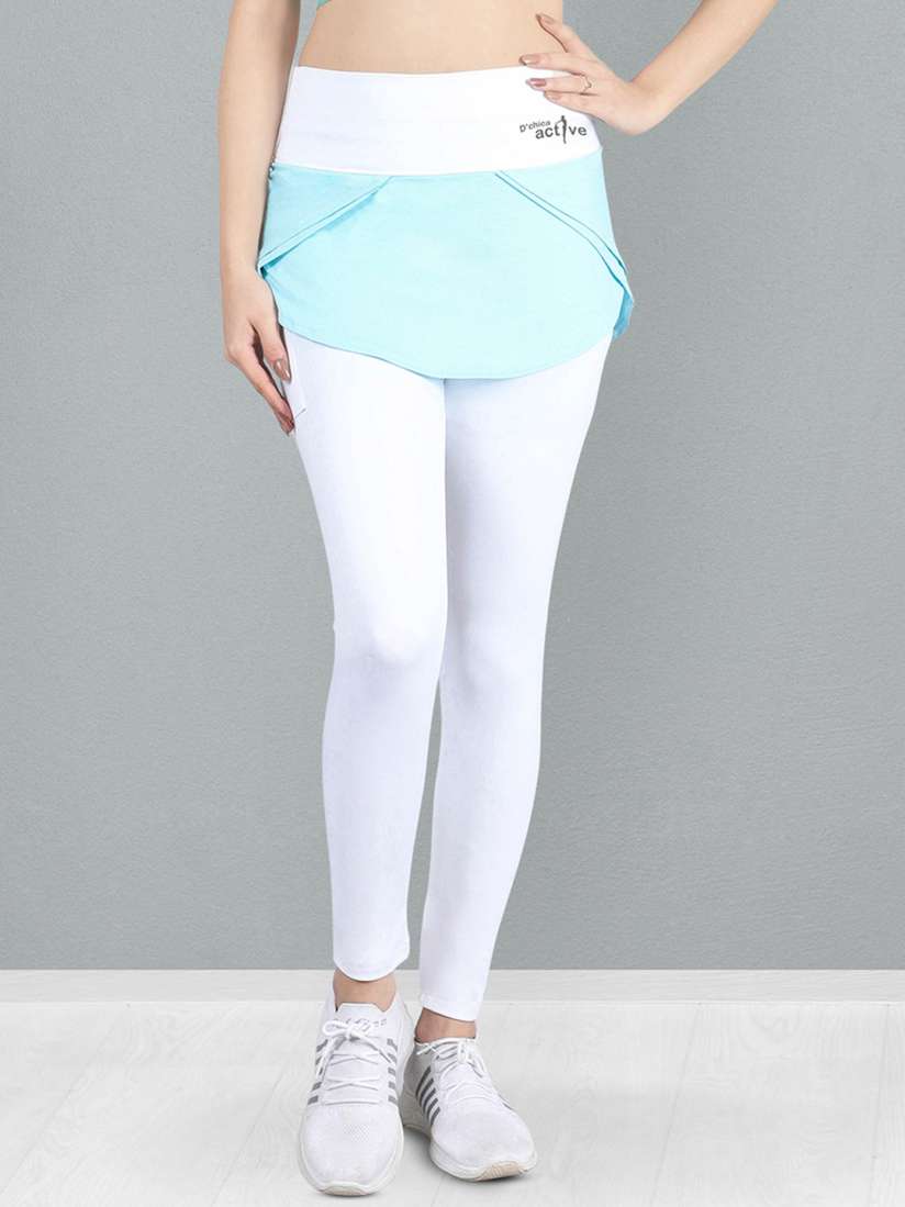 Workout pants with skirt attached 2025