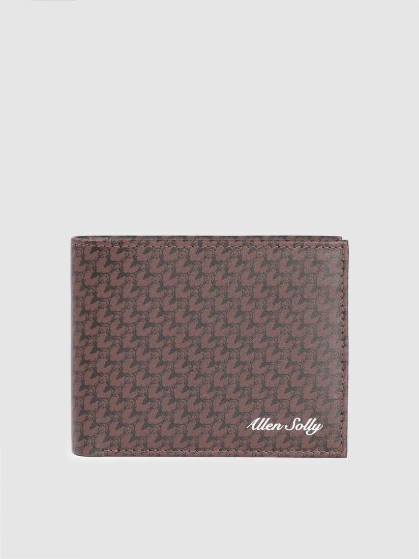 Buy Allen Solly Men Brand Logo Printed Leather Two Fold Wallet Wallets for Men 25381364 Myntra