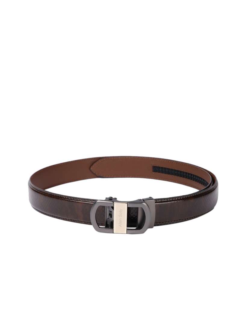 Buy Allen Solly Men Textured Leather Belt Belts for Men 25381400 Myntra