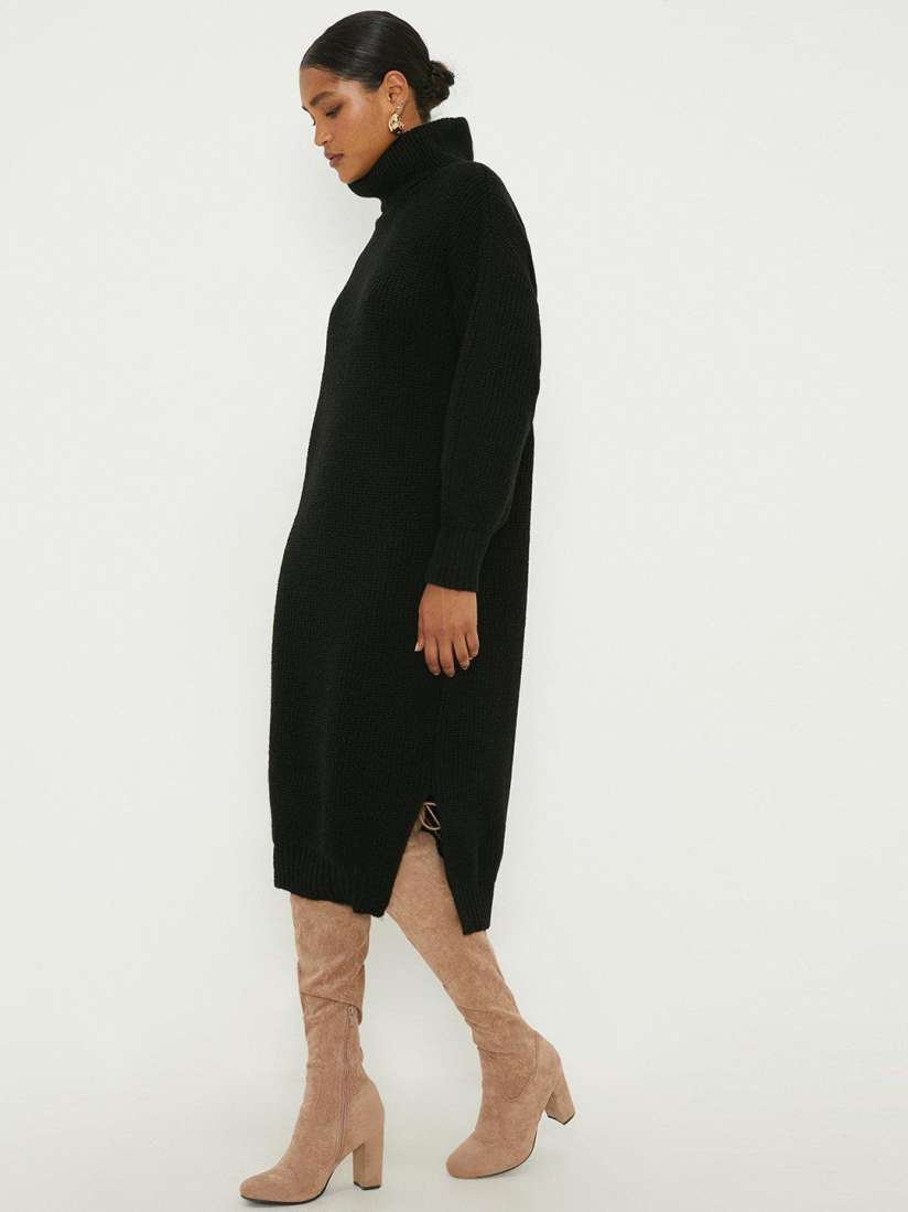 Buy DOROTHY PERKINS Knitted Acrylic Turtle Neck Jumper Midi Dress Dresses for Women 25384588 Myntra