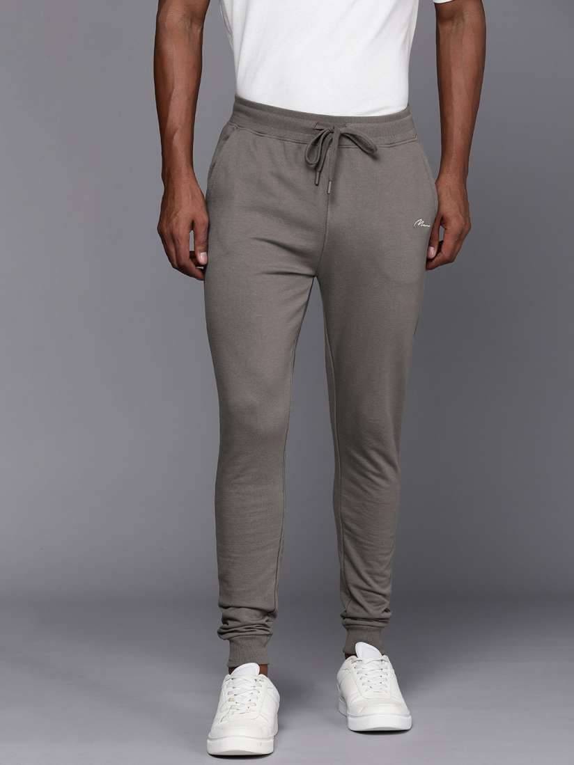 Buy boohooMAN Men Mid Rise Solid Regular Fit Joggers Track Pants for Men 25392244 Myntra