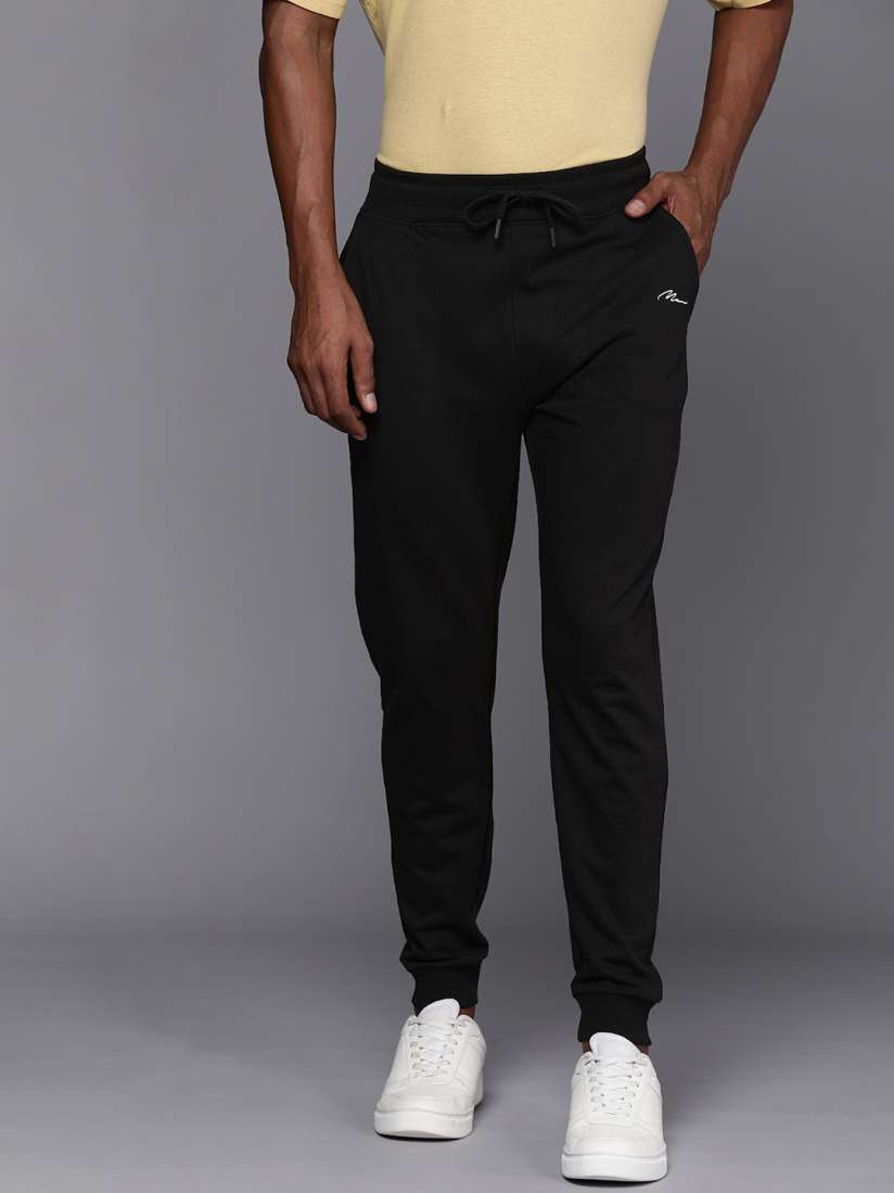 Boohooman joggers black online