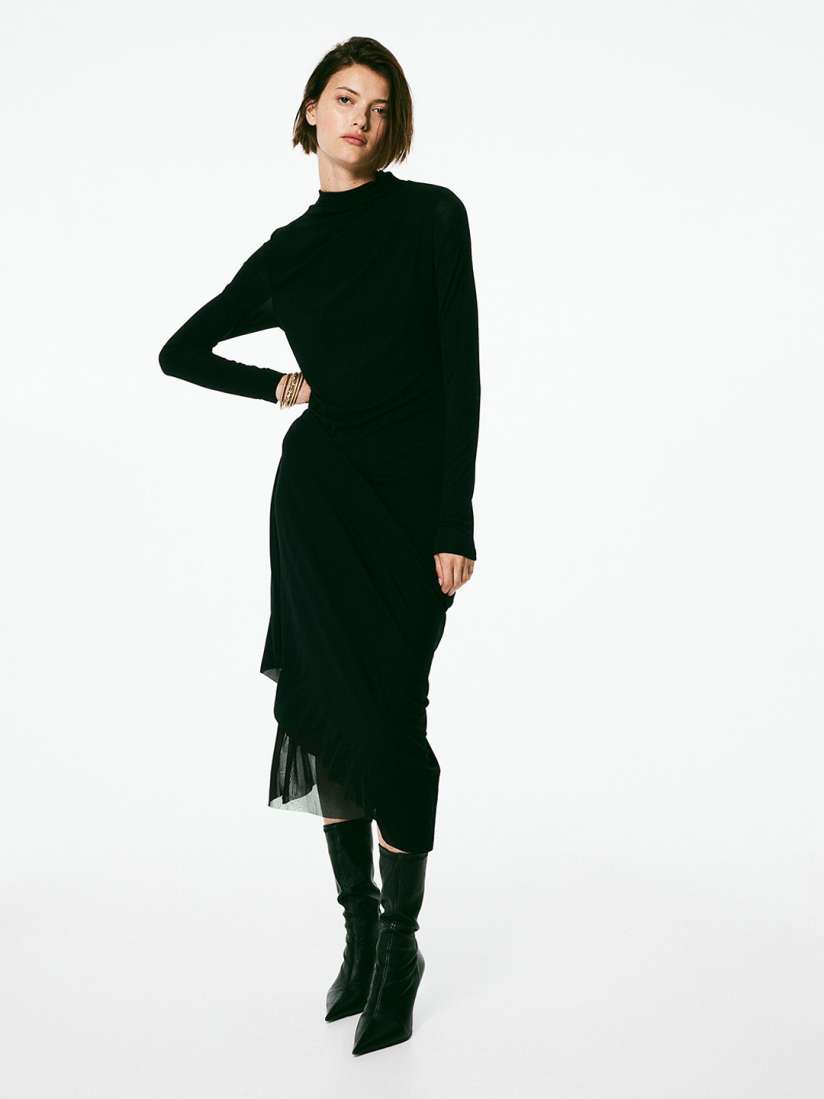 Turtleneck a line dress on sale