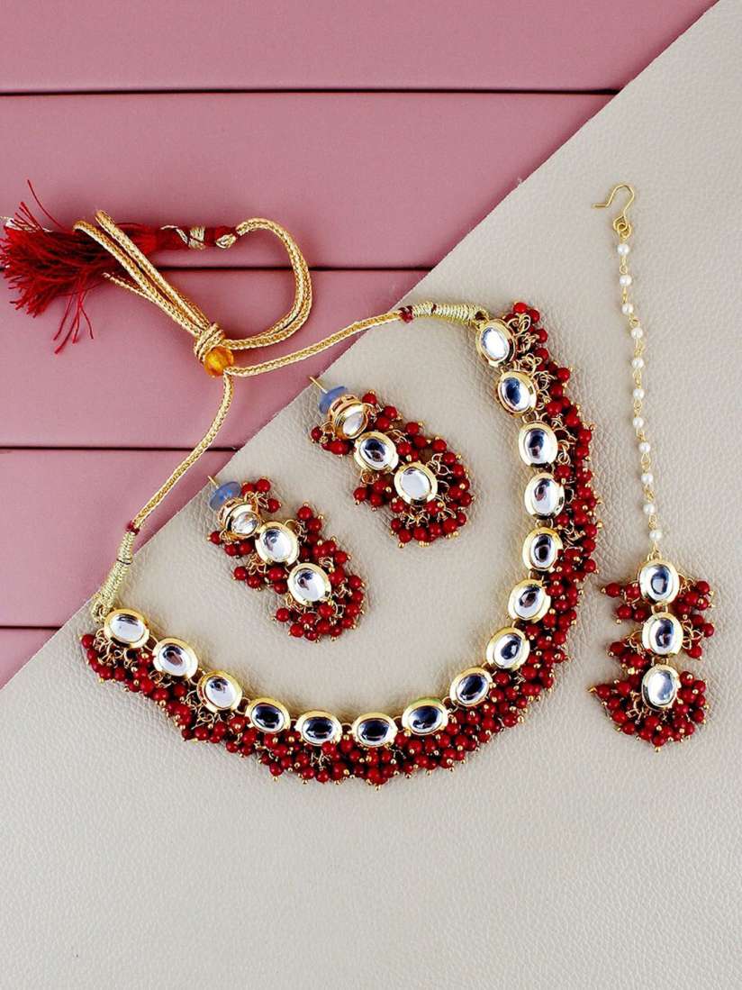 Myntra kundan set hot sale